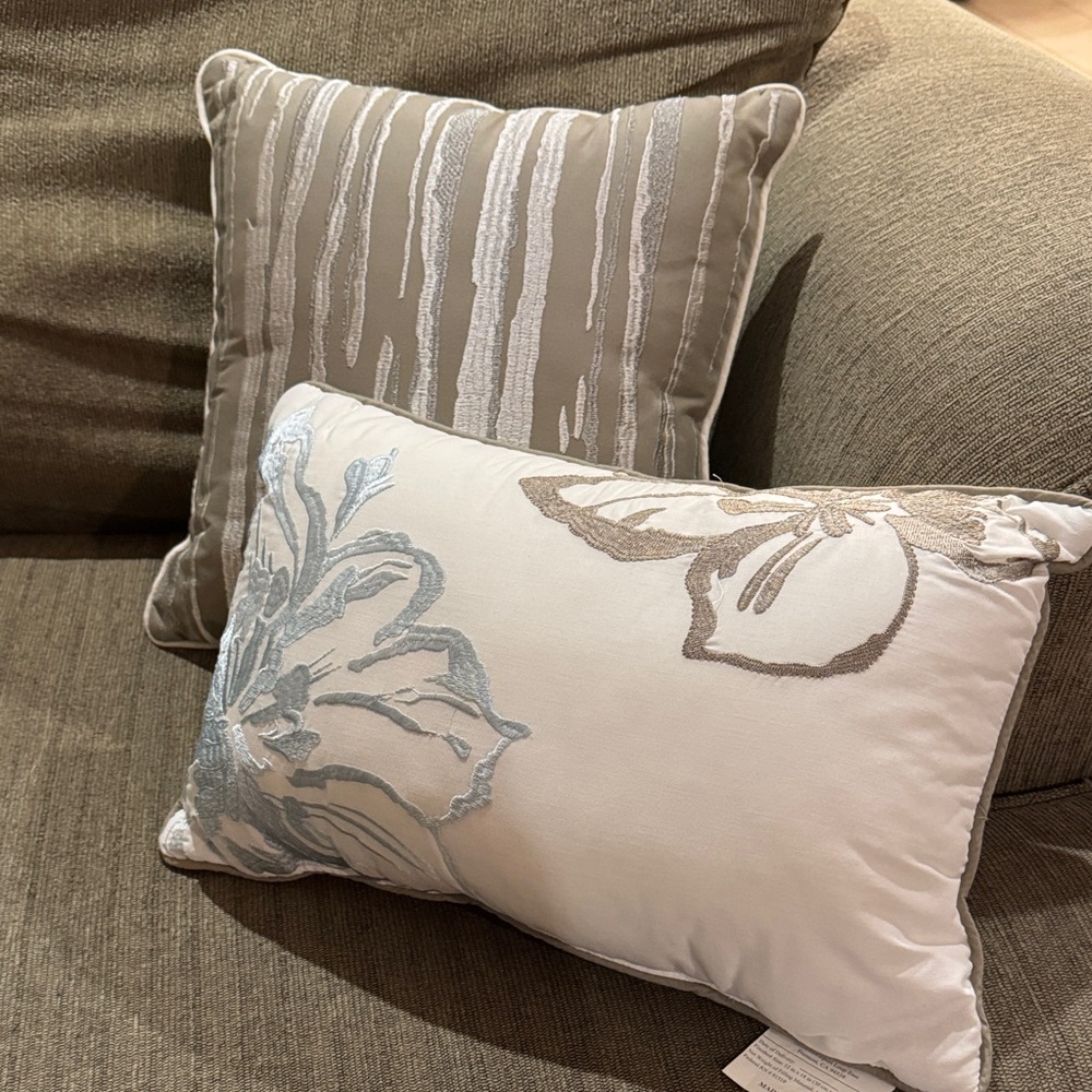 2 Madison Park throw pillows